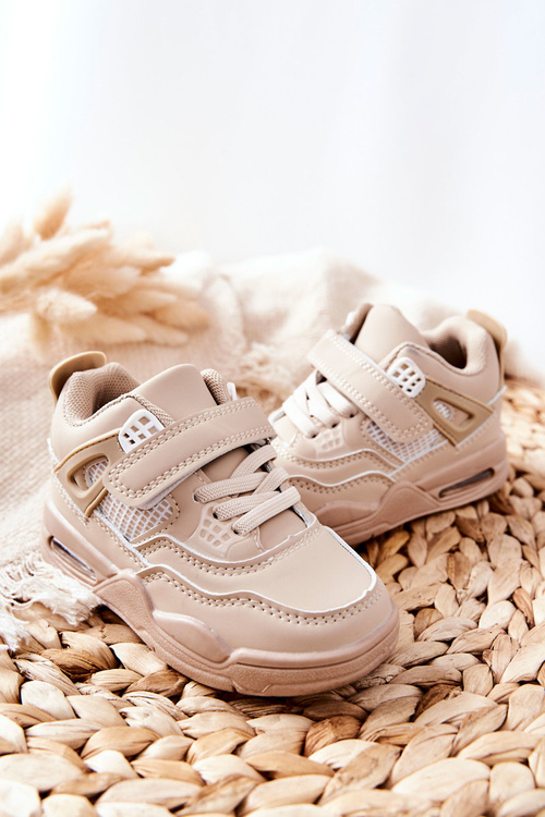 Children's Leather Sports Shoes Beige Marisa