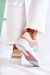 Women's Sport Leather Shoes White and yellow Francis