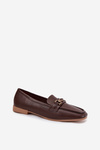 Women's Loafers with Decoration Brown Priscelle