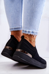 Buty Sportowe Materiałowe Czarne Lorento