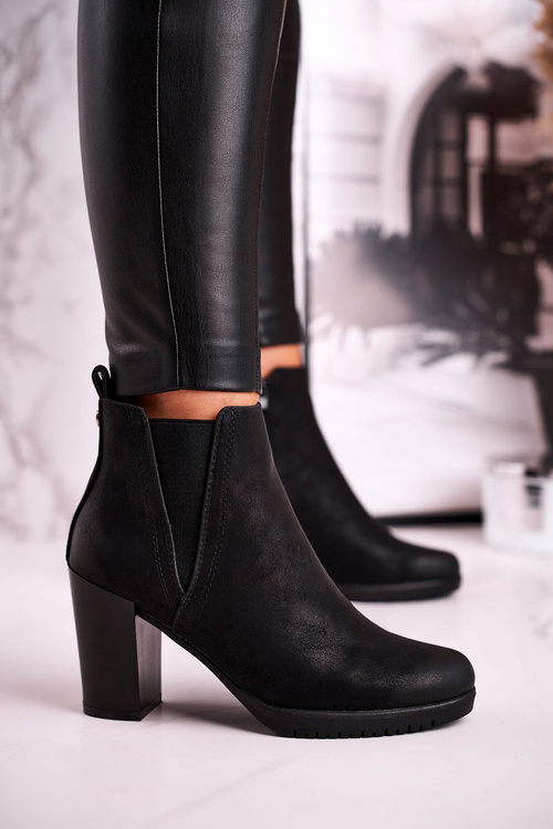 Women’s Ankle Boots Sergio Leone Suede Black BT311