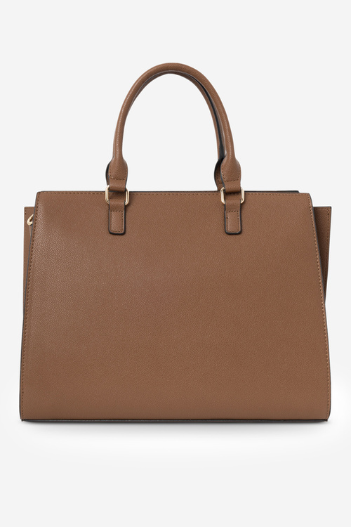 Large Classic Tote Bag NOBO R1710-C017 Caramel-Brown