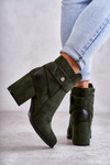 Women's Suede Booties La.Fi 260041BGR-SU Green