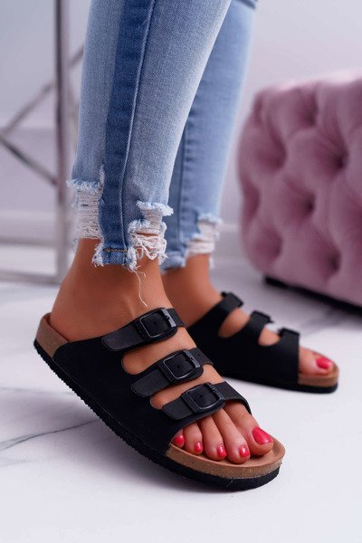 Women's Flip Flops Black Big Star DD274139