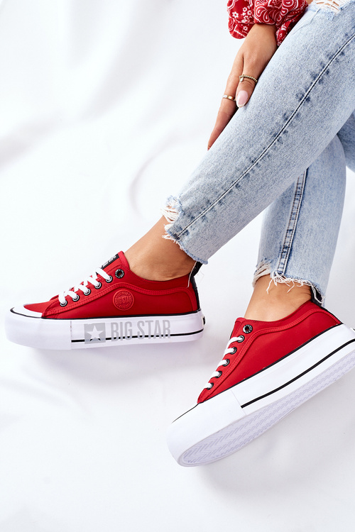 Sneakers On A Platform BIG STAR II274025 Red