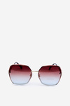Women's Sunglasses with Gradient Lenses UV400 Brown