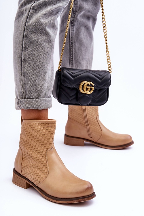 Women's Woven Boots Beige Chilly