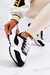 Sportowe Buty Sneakersy Czarno-Białe Revenge
