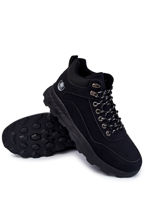 Men's Warm Trekking Shoes Trappers black Otto