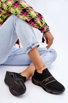 Women's Slip-On Sports Shoes GOE LL2N4032 Black