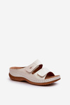 Light Women's Flip Flops Made of Eco Leather Silver Frellia