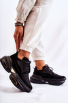 Sneakersy Sportowe Buty Damskie Czarne New Horizon
