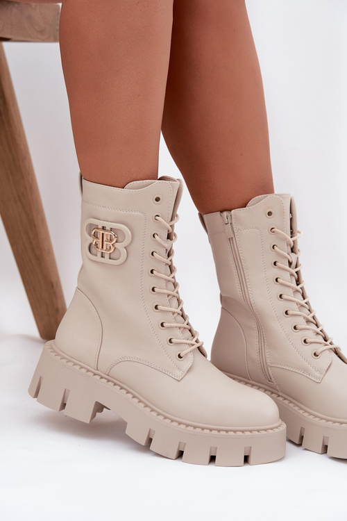 Insulated workery women's with decoration light beige Melisse