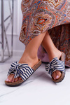 Women's Flip Flops On Cork Cocard Navy Myrtens