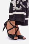 Fashionable High Heel Sandals Black Loressa