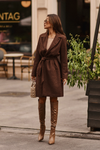 Women's High Heel Boots Dark Beige Sirenpha