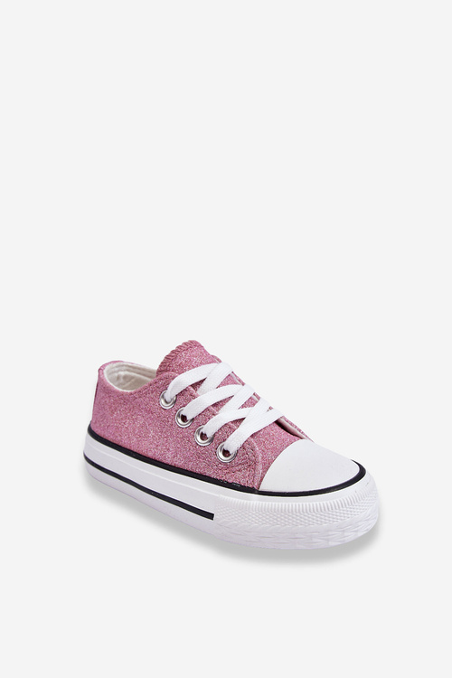 Children's Sneakers Tied Dirty pink Wella