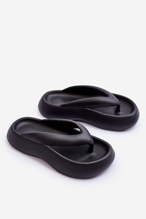 Women's Foam Flip Flops Black Roux