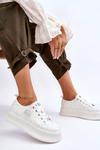 Sneakersy Buty Sportowe Damskie Białe GOE JJ2N4126