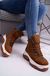 Women's Trekking Trappers Footwear Leopard Greem