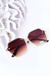 Geometric Sunglasses Brown Ombre 
