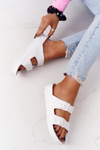 Women's Rubber Slippers White Stacy