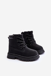 Children's Trapper Boots with Zip Black Bansi
