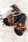 Women's Slippers With A Bow Leopard Beat It