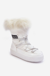 Women's Laced Snow Boots White Santero