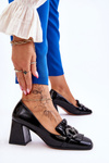 Patent Leather Comfortable Pumps Black Mercy