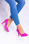 Women's Stiletto Suede Fuchsia Sergio Leone Campbell pumps