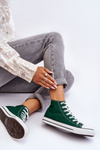Women's Classic High-Top Sneakers Green Remos