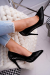 Women's Suede Stilettos Black Fenne