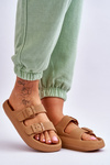 Women's Light Foam Slides Brown Cleve