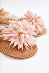 Women's Flip-flops With Fabric Ornament Light Pink Eviana
