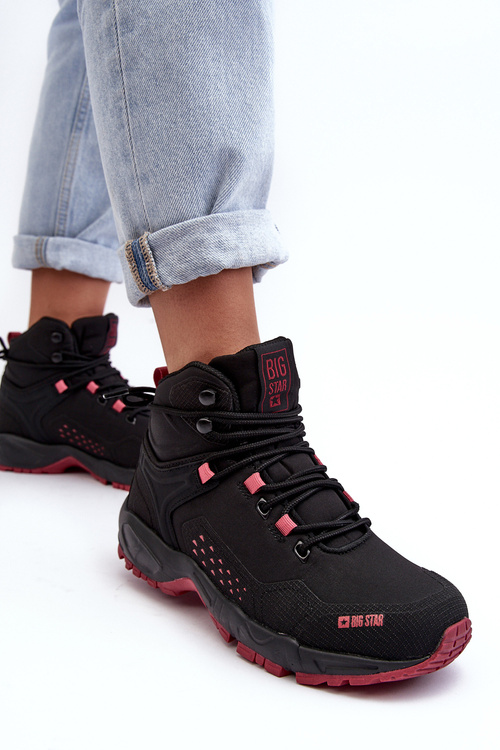 Men's Trekking Shoes Trappers Memory Foam System Black Big Star MM274562