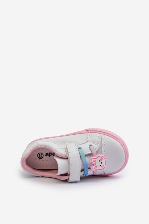 Children's Sneakers Trainers with Velcro White-Pink Pennyn