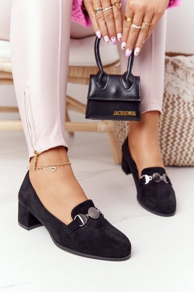 Suede High-Heeld Shoes Sergio Leone PB148 Black