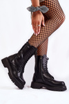 Leather Boots Glany Big Star KK274494 Black