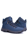 Trekking Shoes Men's Warmed Ankle Boots Navy Blue Carlito