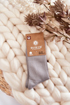 Women's Socks With Shiny Thread Grey