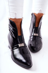 Leather Stiletto Boots Laura Messi Black 2268