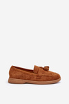 Women's Suede Moccasins Camel Dansitu