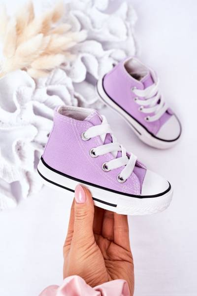 Children's High Sneakers Purple Filemon