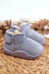 Children's Insulated Snow Boots with Faux Fur Lining Blue Benigna