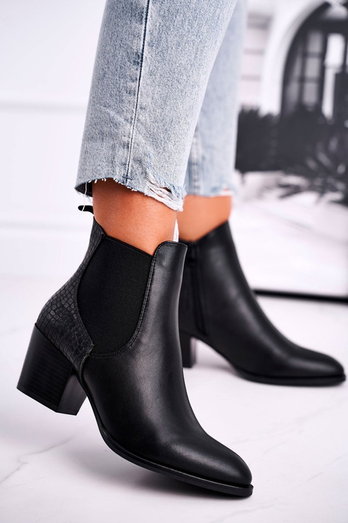 Women’s Boots On High Heel Sergio Leone Black BT613