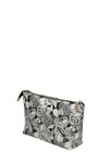 Women's Small Cosmetic Bag NOBO L0100-CM00 Black and White