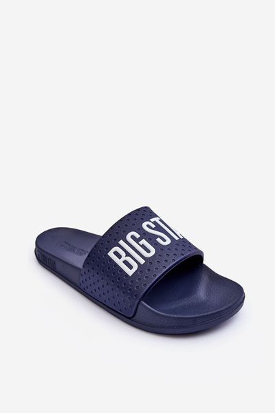 Klapki Męskie Granatowe Big Star MM174321