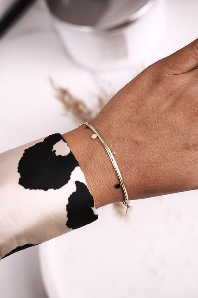 Delicate Bracelet with Circles Gold Liliana