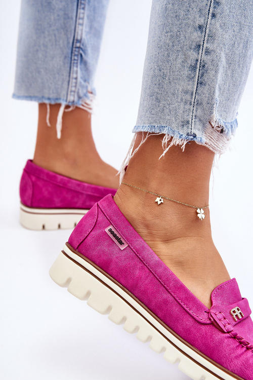 Women's Loafers On The Platform Fuchsia Mirren